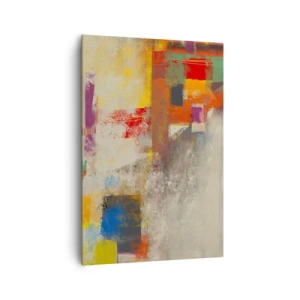 Obraz na plátně - Geometrie barev - 70x100 cm
