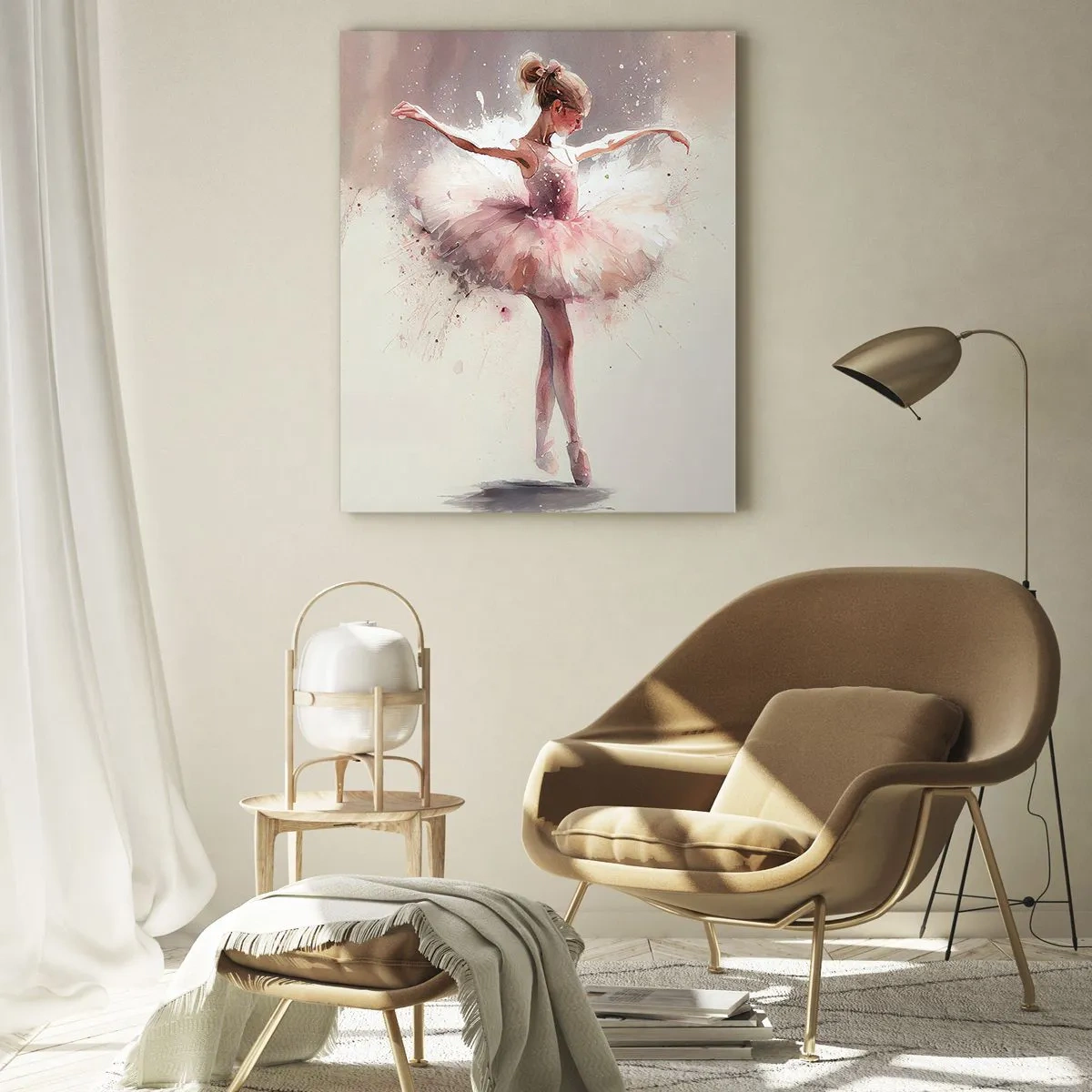 Obraz na skle - Jako mladý pták - 80x120 cm