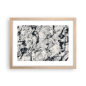 Plakát v rámu světlý dub - Prolínání protikladů - 40x30 cm