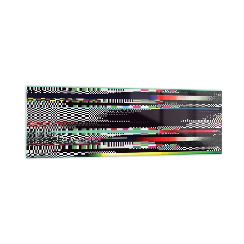 Obraz na skle - Kontrolní obraz skutečnosti - 160x50 cm