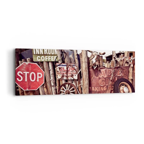 Obraz na plátně - A čas se zastavil - 90x30 cm