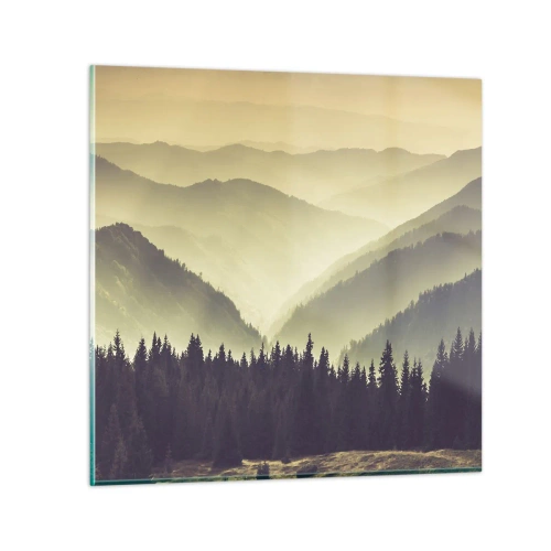 Obraz na skle - Za sedmero horami… - 30x30 cm