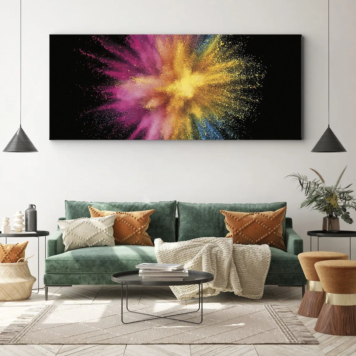 Obraz na plátně - Zrození barev  - 100x40 cm