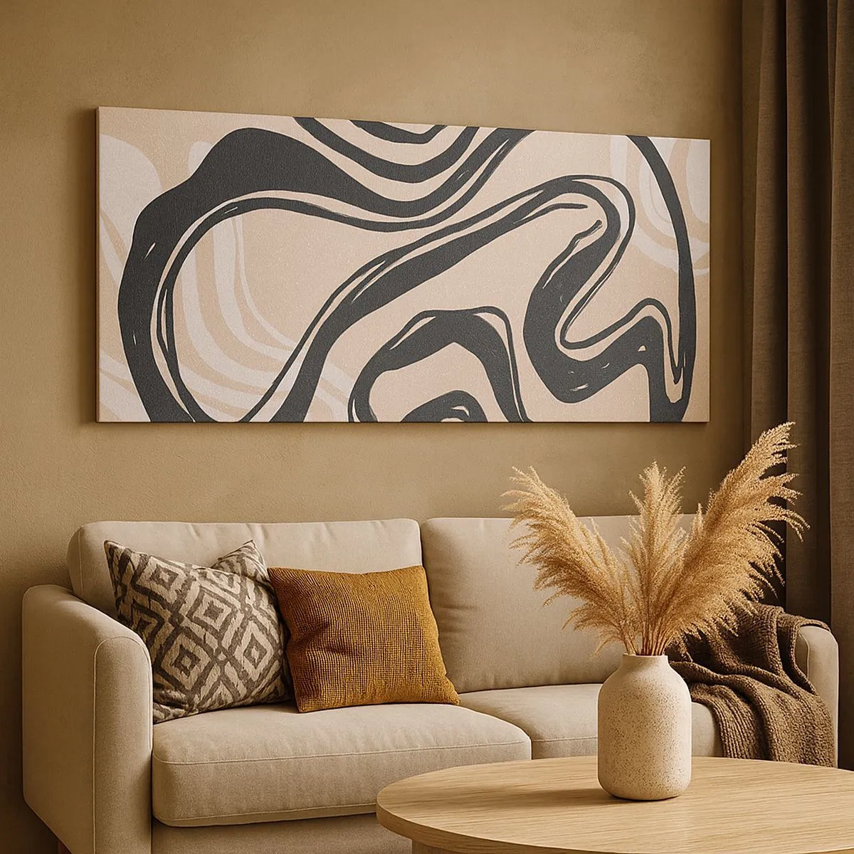 Obraz na plátně - Znásobená exprese - 100x40 cm