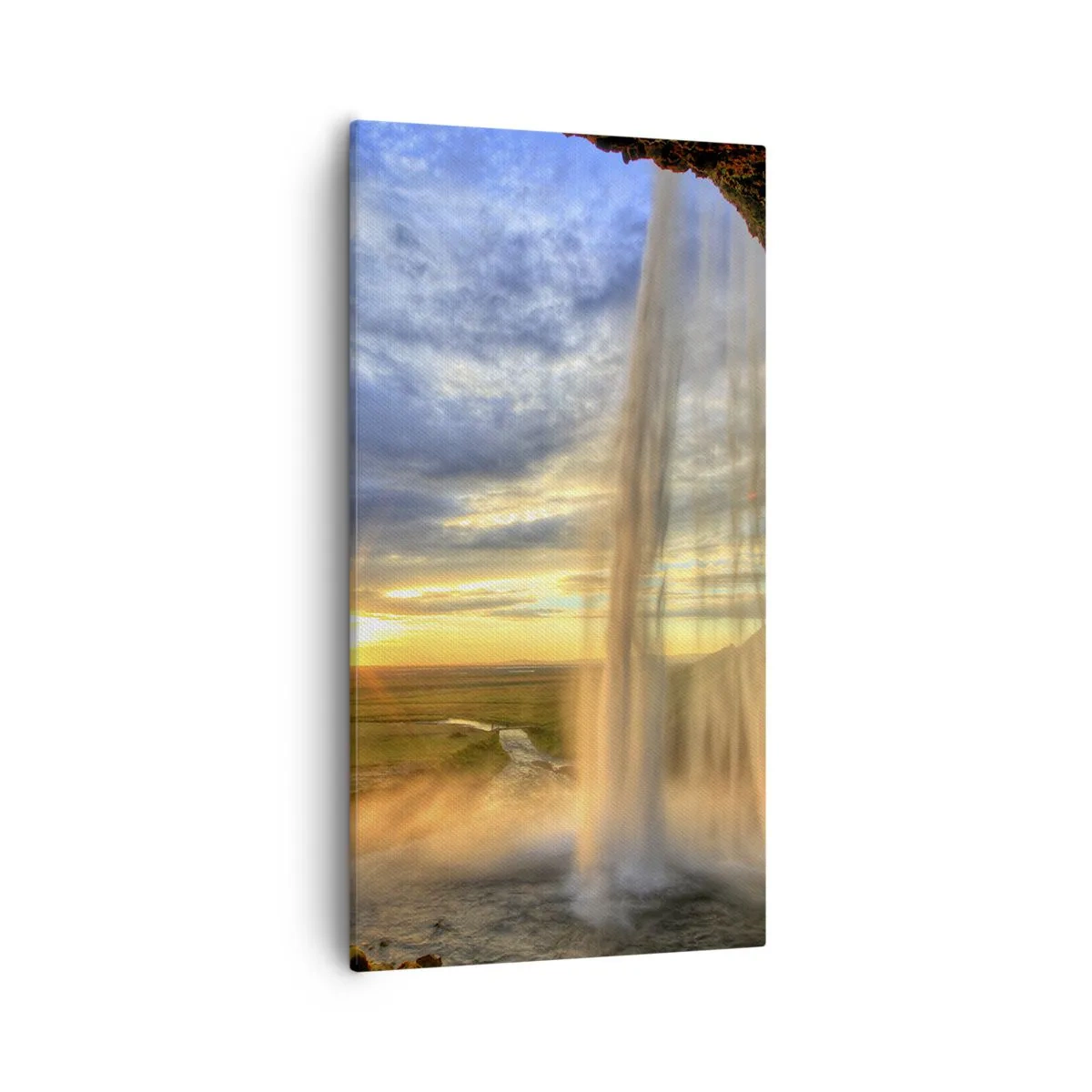 Obraz na plátně - Svět za závojem kapek - 55x100 cm