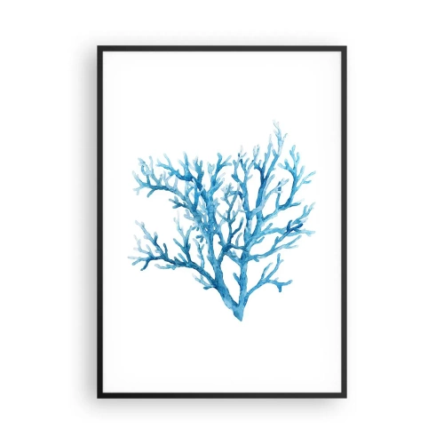 Plakát v černém rámu - Mořský filigrán - 70x100 cm
