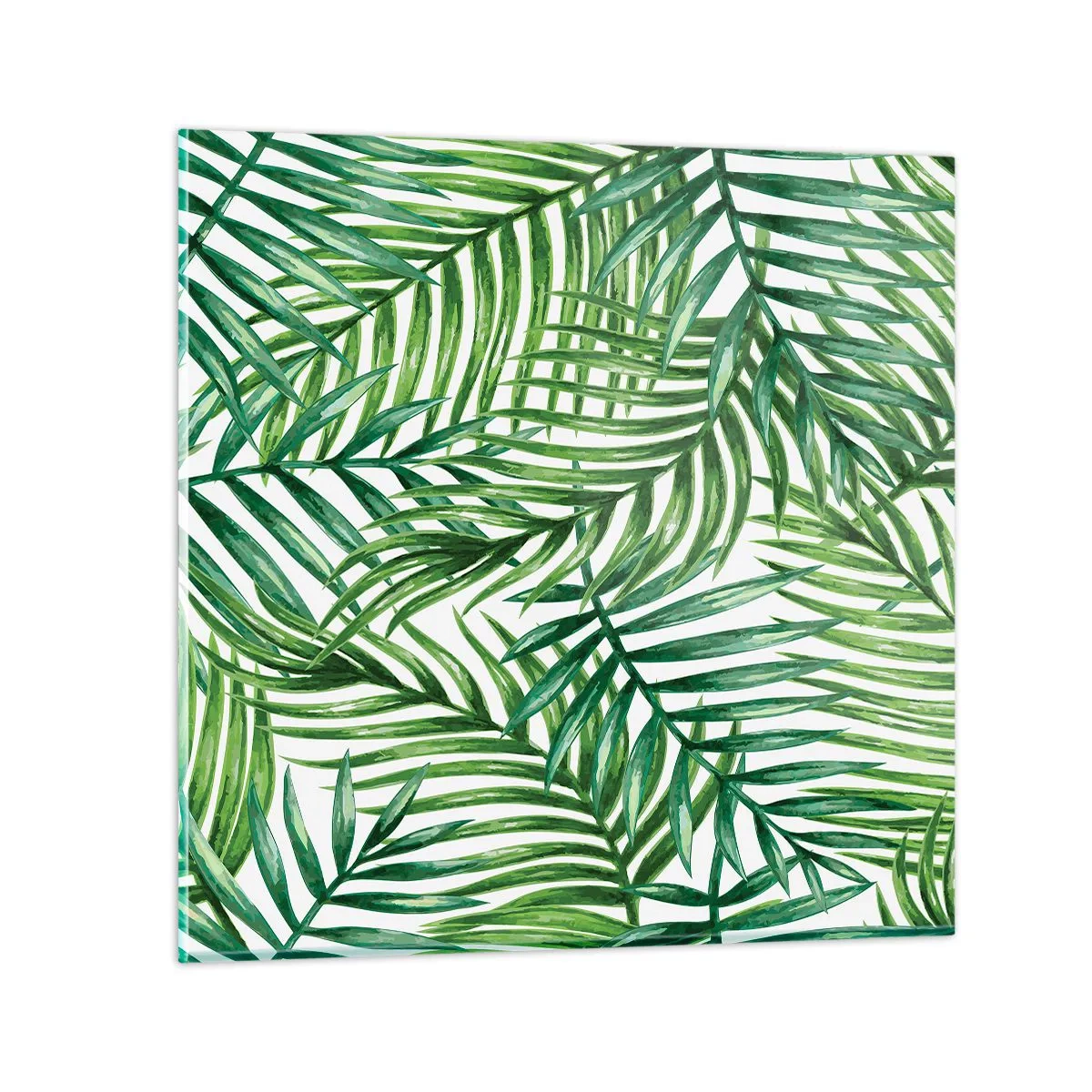 Obraz na skle - Pod zeleným baldachýnem - 30x30 cm