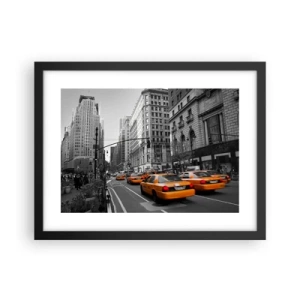 Plakát v černém rámu - Slunce velkoměsta - 40x30 cm