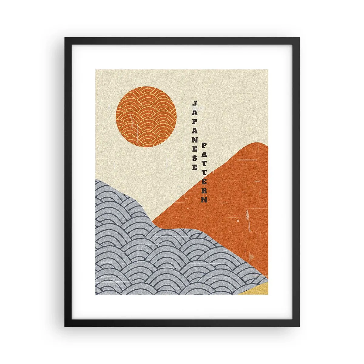 Plakát v černém rámu - V japonském duchu - 40x50 cm
