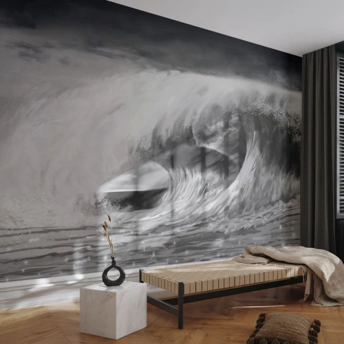 Fototapeta Premium Canvas - Hněv oceánu - Moře, Oceán, Vysoká vlna - 100x70 cm