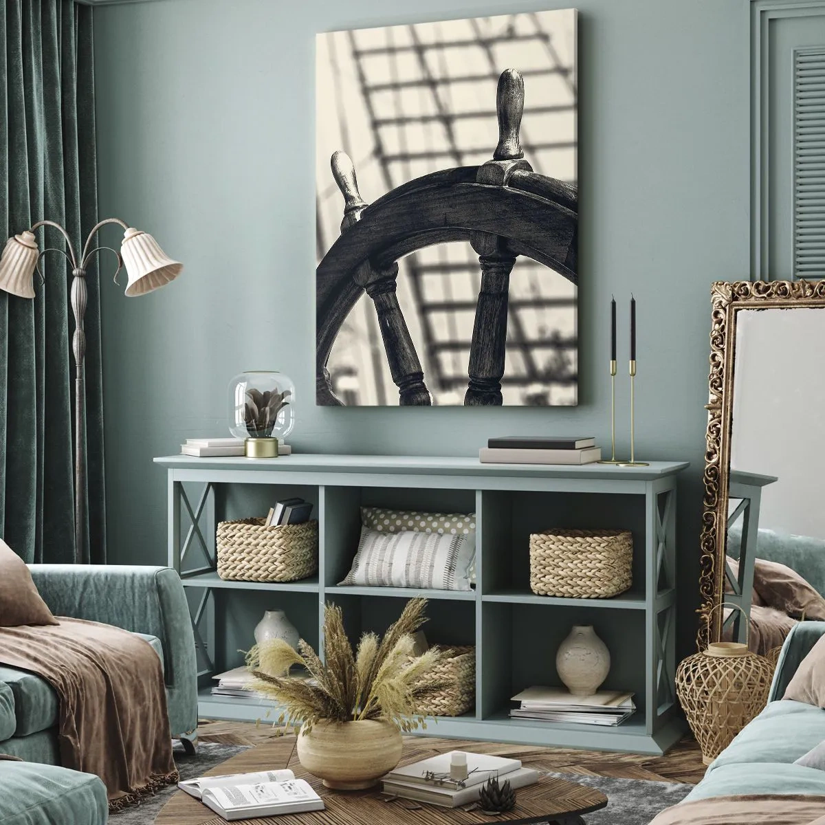 Obraz na plátně - Mořské příběhy - 65x120 cm