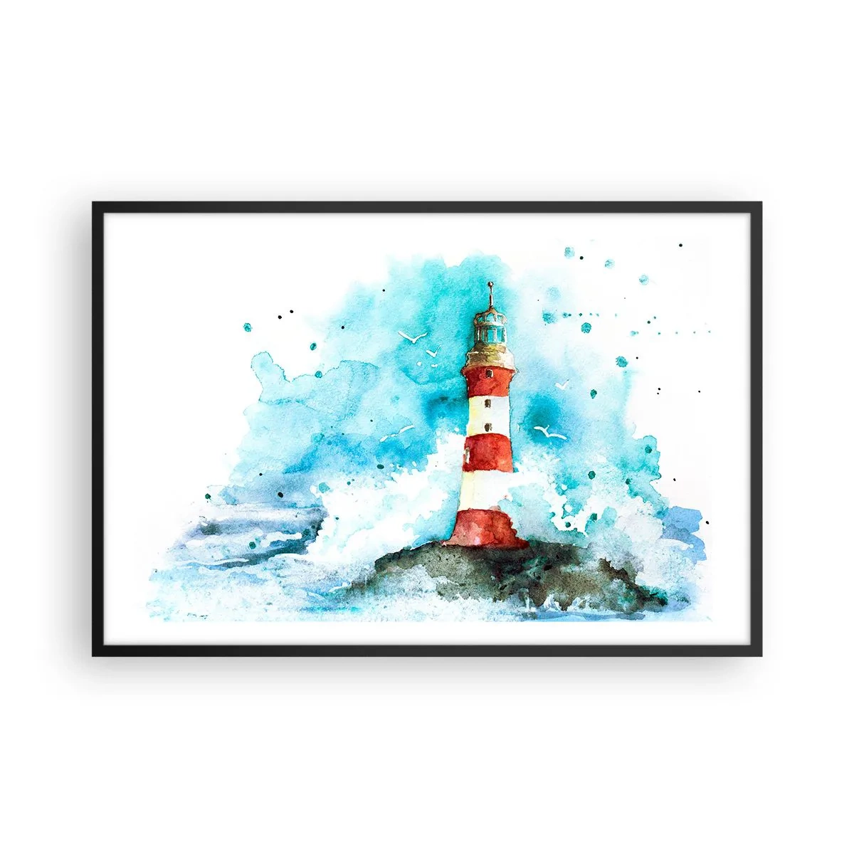 Plakát v černém rámu - Jednota živlů - 91x61 cm