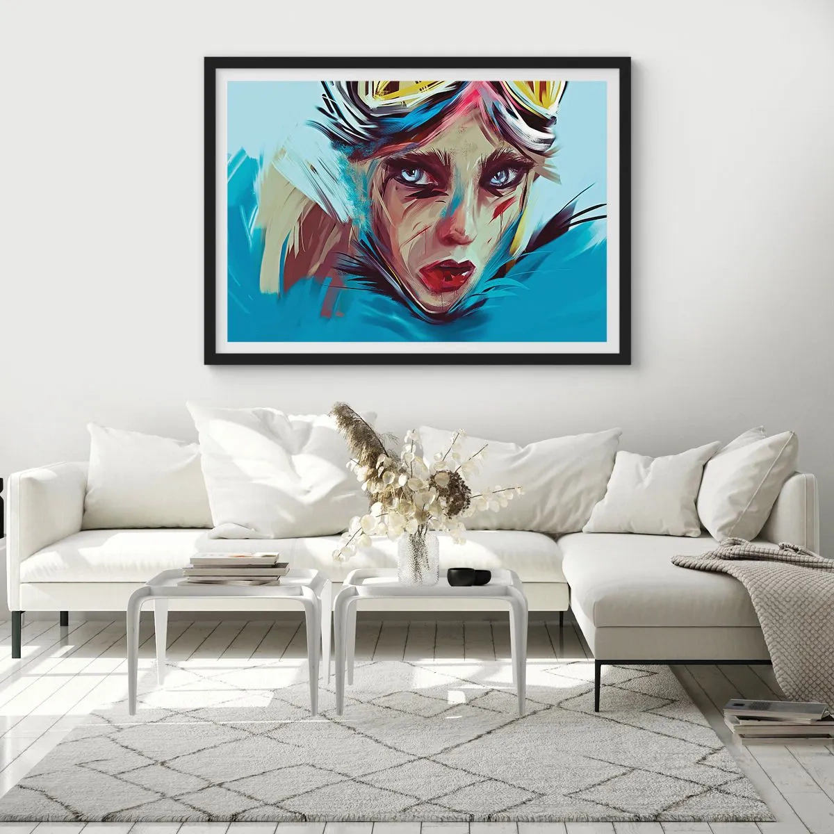 Plakát v černém rámu - Silniční válečnice - 100x70 cm