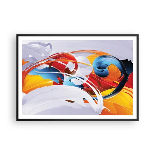 Plakát v černém rámu - Tanec živlů - 100x70 cm