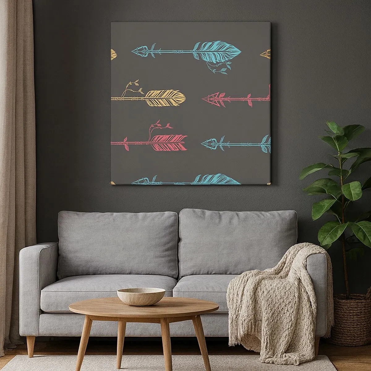 Obraz na plátně - V lati - 30x30 cm