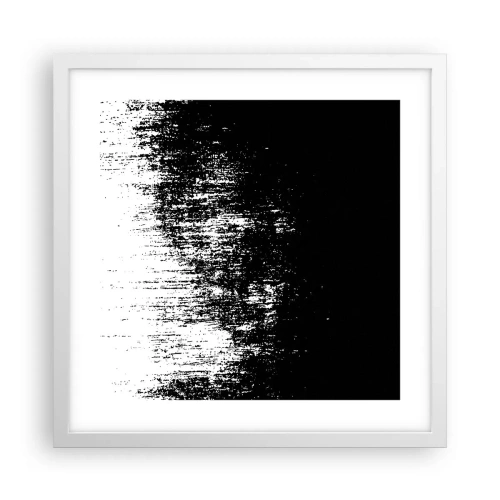 Plakát v bílém rámu - Vítězem se stává… - 40x40 cm