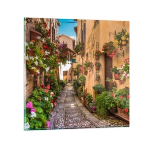 Obraz na skle - Italské zákoutí - 60x60 cm