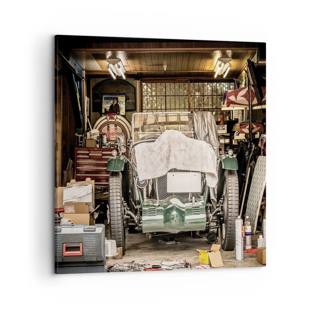 Obraz na plátně - Zpět do minulosti - 50x50 cm