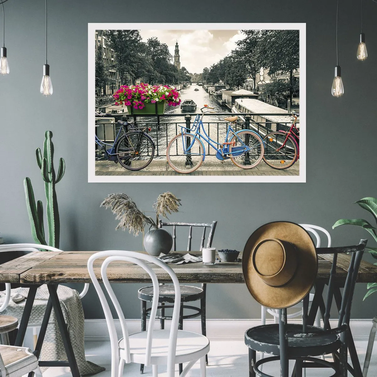 Plakát - Barvy  amsterdamské ulice - 40x30 cm