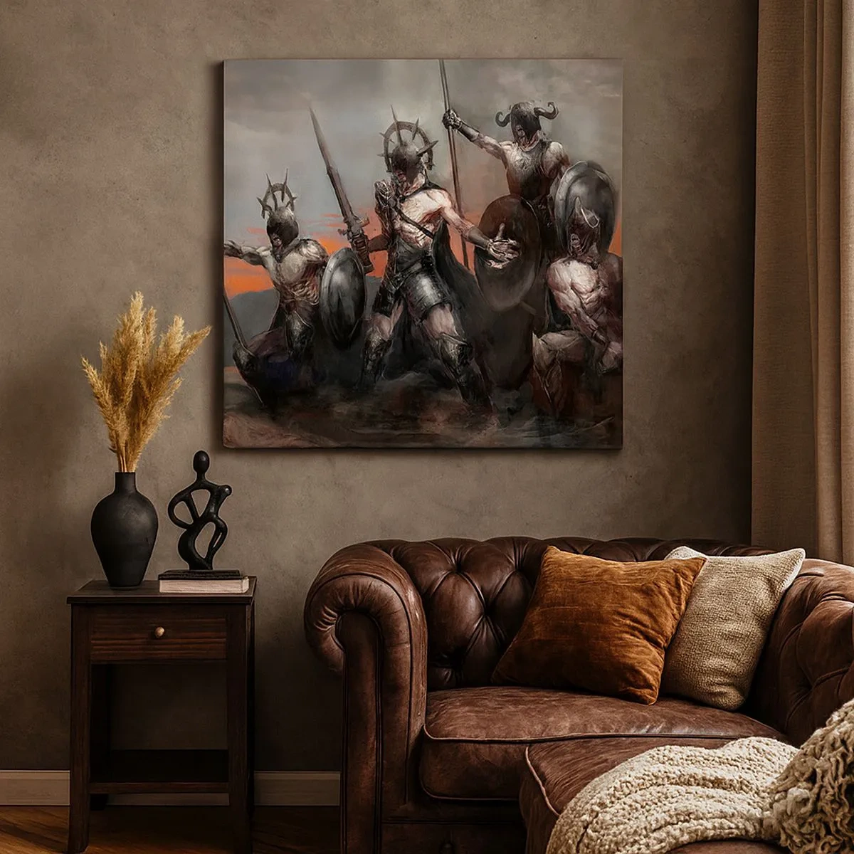 Obraz na plátně - Se štítem nebo na štítu - 30x30 cm