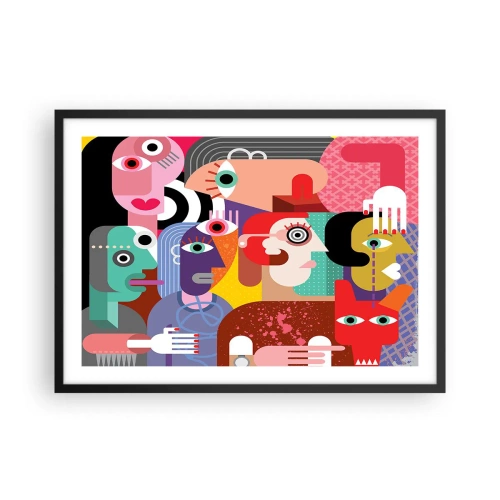 Plakát v černém rámu - My od pána Picassa - 70x50 cm