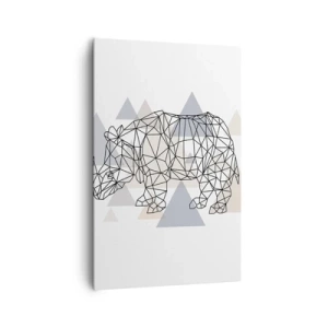 Obraz na plátně - Struktura síly - 80x120 cm