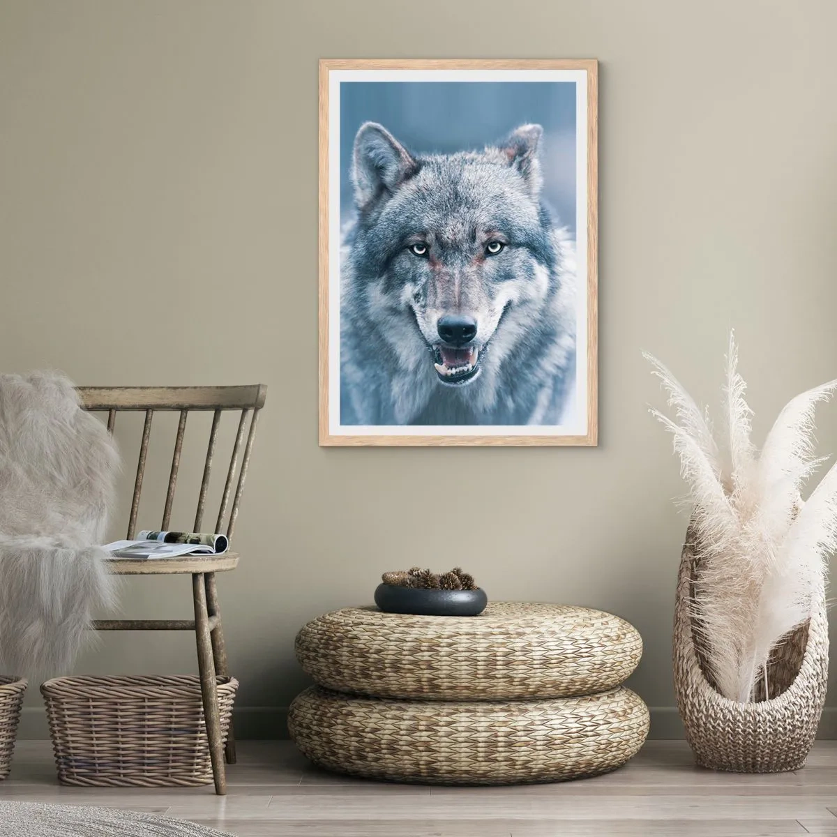 Plakát v rámu světlý dub - Přijmete tuto výzvu? - 61x91 cm