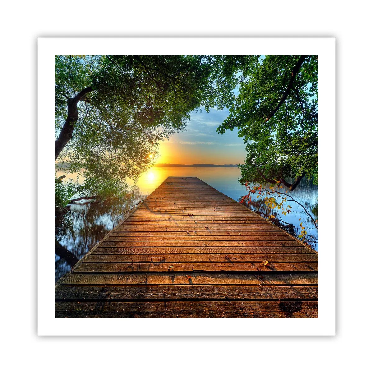 Plakát - Nespěchej, posaď se - 60x60 cm