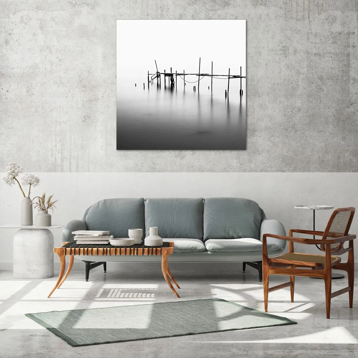 Obraz na skle - A co když svět není? - 60x60 cm