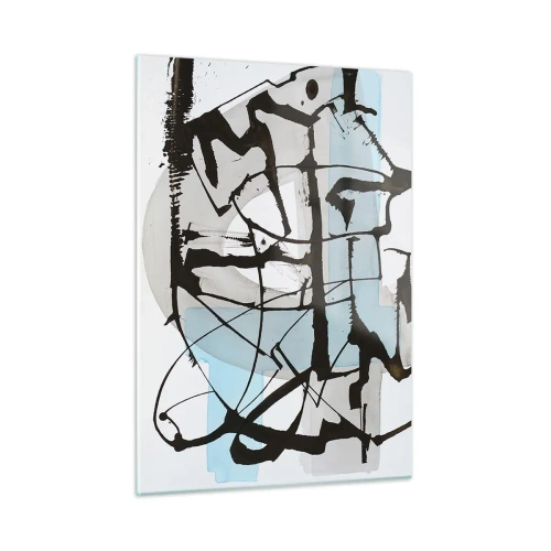 Obraz na skle - Přesto modrá - 50x70 cm