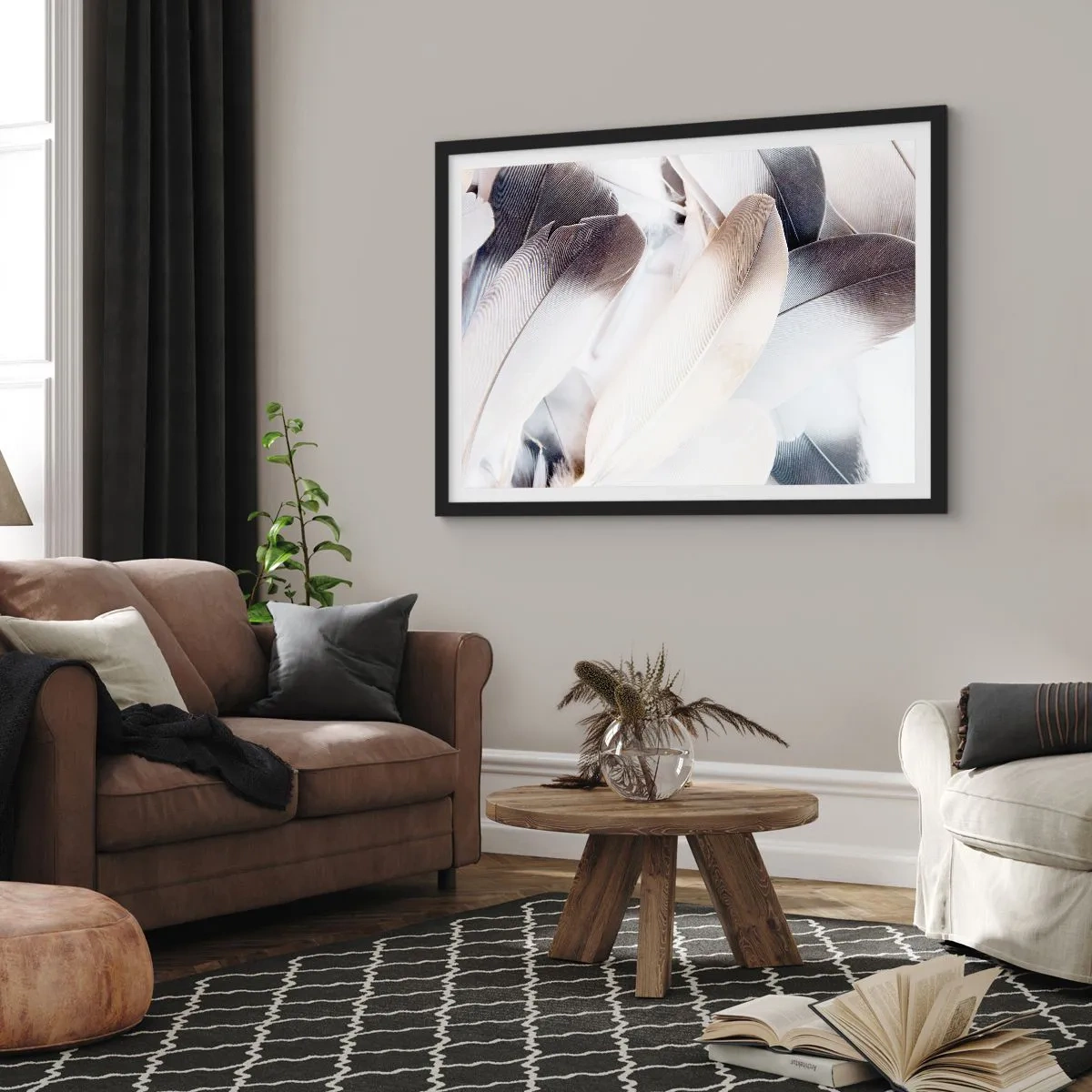 Plakát v černém rámu - Téměř andělské - 91x61 cm