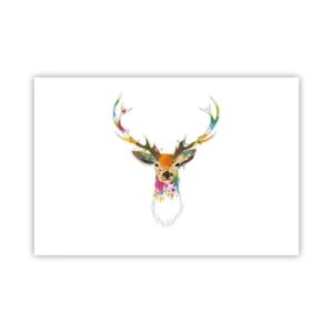 Plakát - Líbezný jelínek vykoupaný v barvě - 91x61 cm