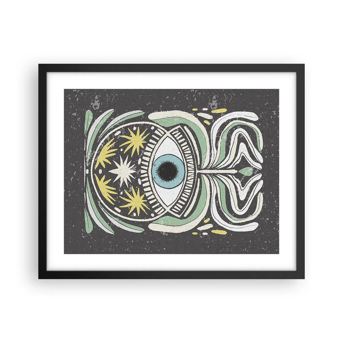 Plakát v černém rámu - Kmenové rituály - 50x40 cm