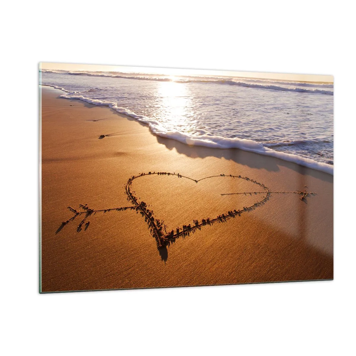 Obraz na skle - Prázdninové vyznání - 120x80 cm