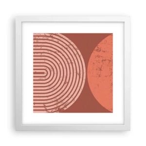 Plakát v bílém rámu - Blízký vztah - 30x30 cm