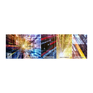 Vzor Fototapety Samolepicí Deluxe Sticker - Osvětlená chodba - Abstrakce, Grafika, 3D - 100x30 cm