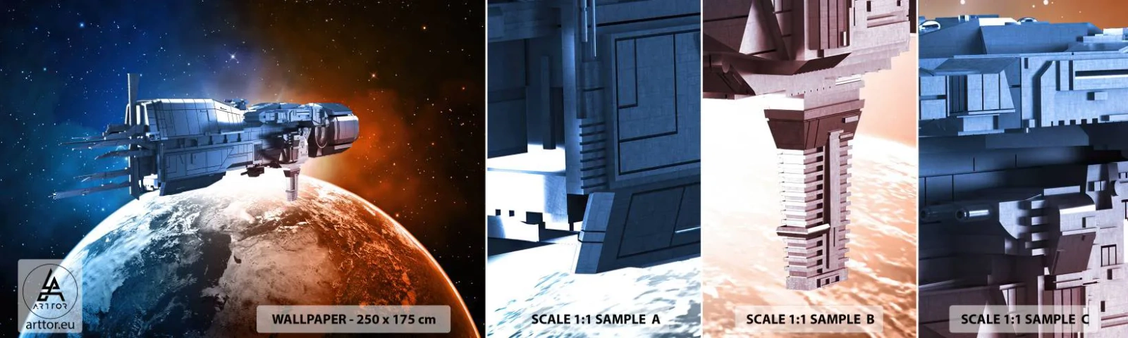 Fototapeta Vzorek Standard Eco - Pozorný pozorovatel - Kosmos, Kosmická loď, Kyvadlová doprava - 100x30 cm