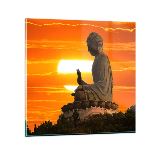 Obraz na skle - Bez strachu ze světa - 50x50 cm