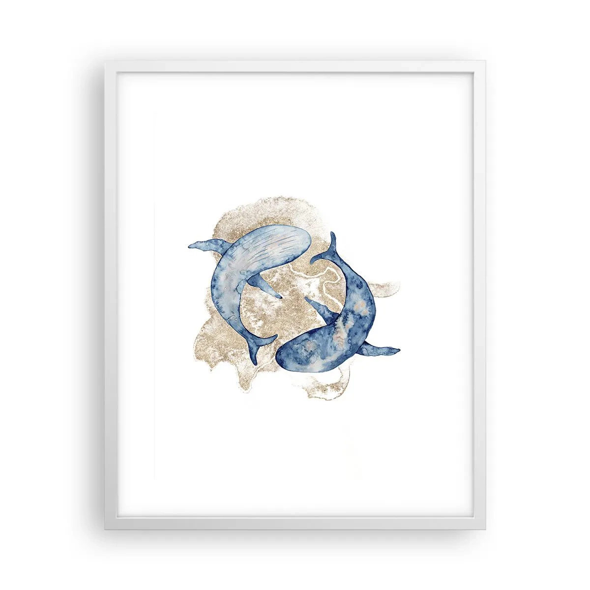 Plakát v bílém rámu - Přátelství nebo láska? - 40x50 cm