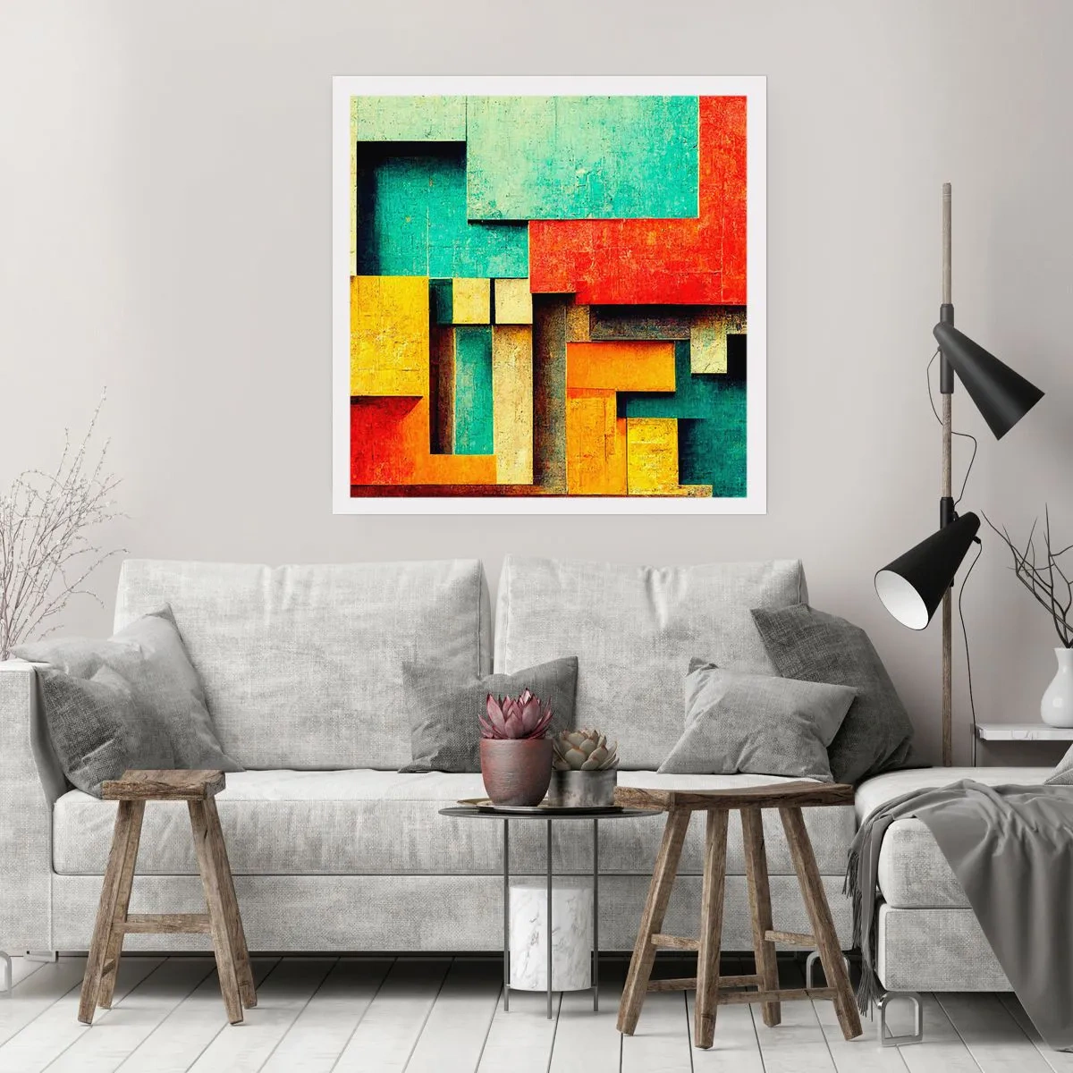 Plakát - Festival pravých úhlů - 60x60 cm