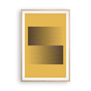 Plakát v rámu světlý dub - Čtverec protikladů - 61x91 cm