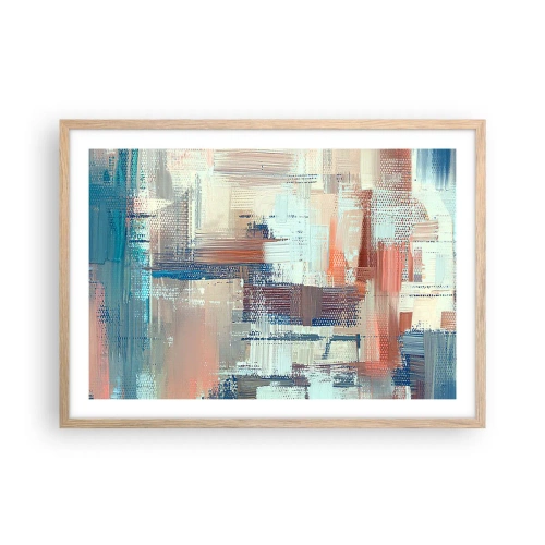 Plakát v rámu světlý dub - Dostat se ke světlu - 70x50 cm
