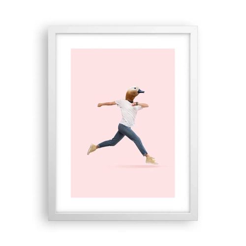 Plakát v bílém rámu - Špetka absurdity - 30x40 cm