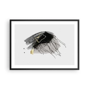 Plakát v černém rámu - V černé a zlaté - 70x50 cm