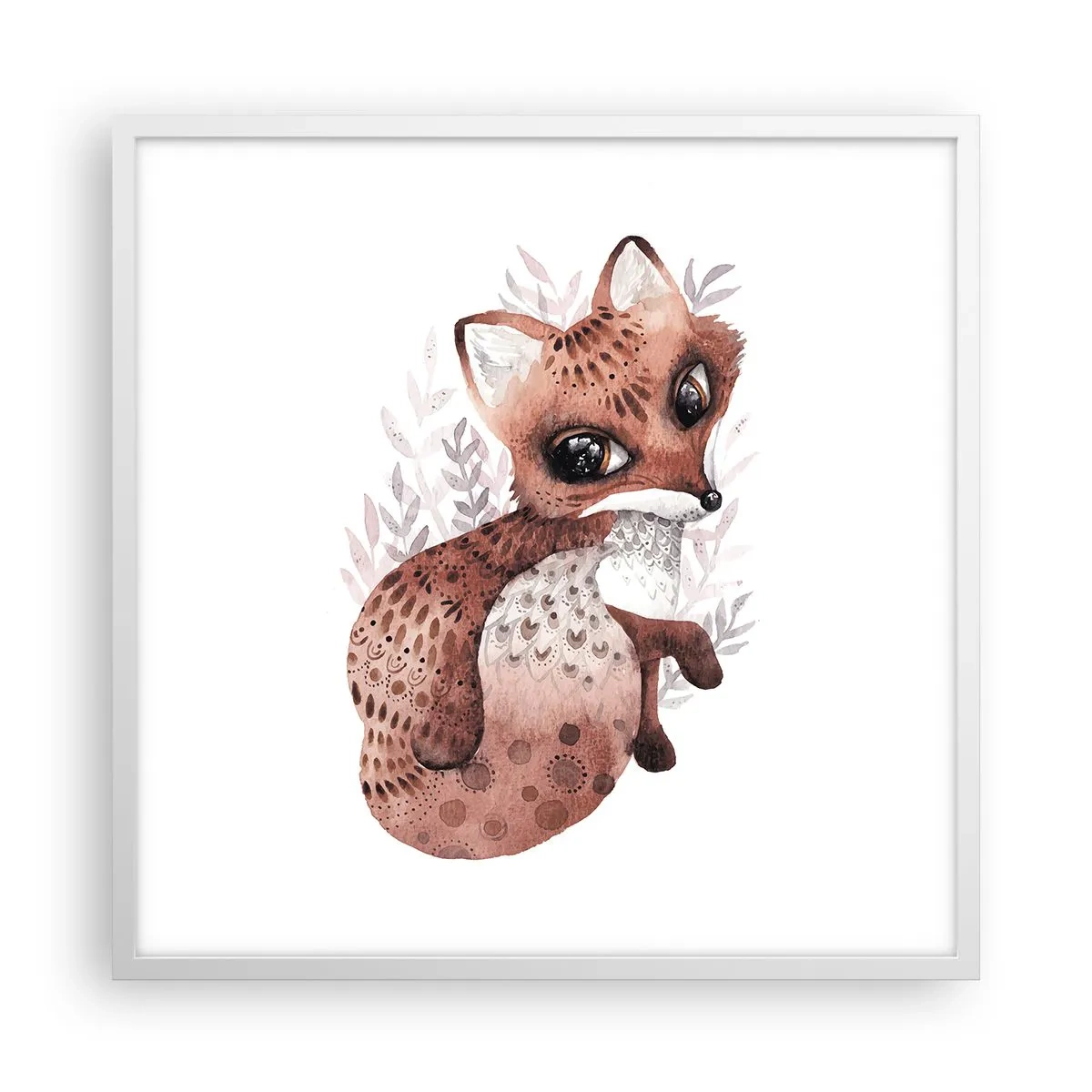 Plakát v bílém rámu - Prostě se zamilovat - 60x60 cm