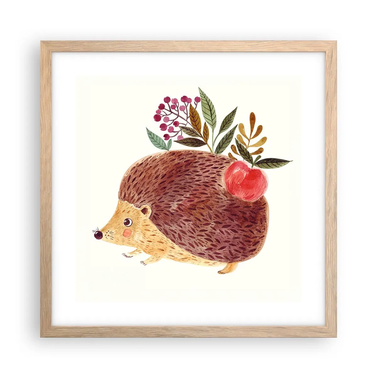 Plakát v rámu světlý dub - A už mě máš rád - 40x40 cm