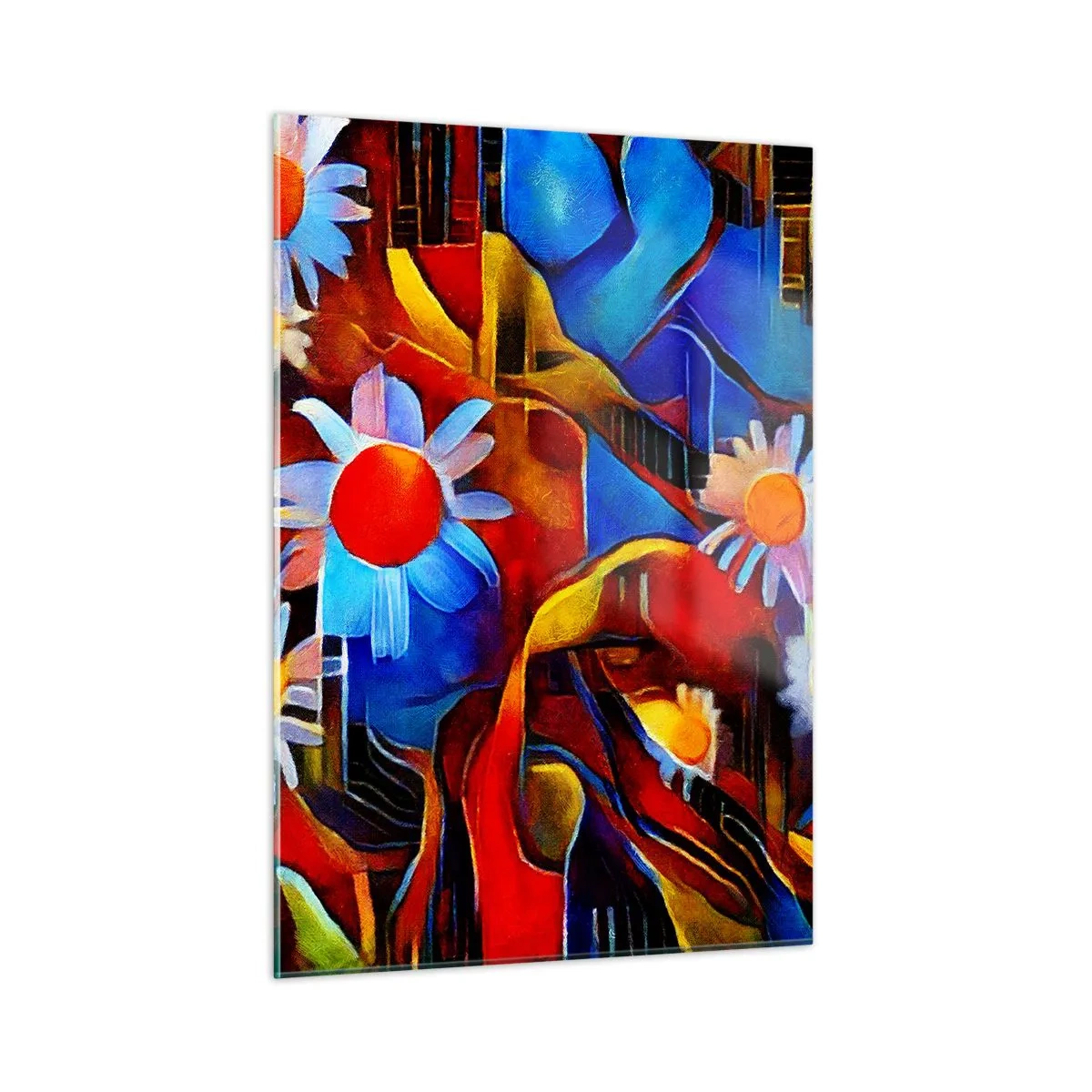 Obraz na skle - Barvy života - 50x70 cm