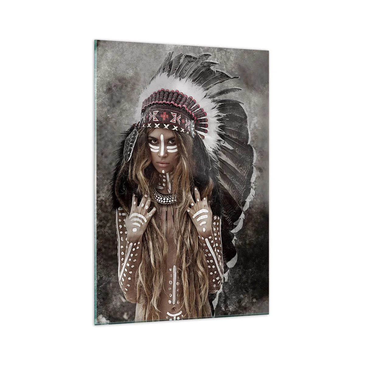 Obraz na skle - Tajemství kmenové síly - 70x100 cm