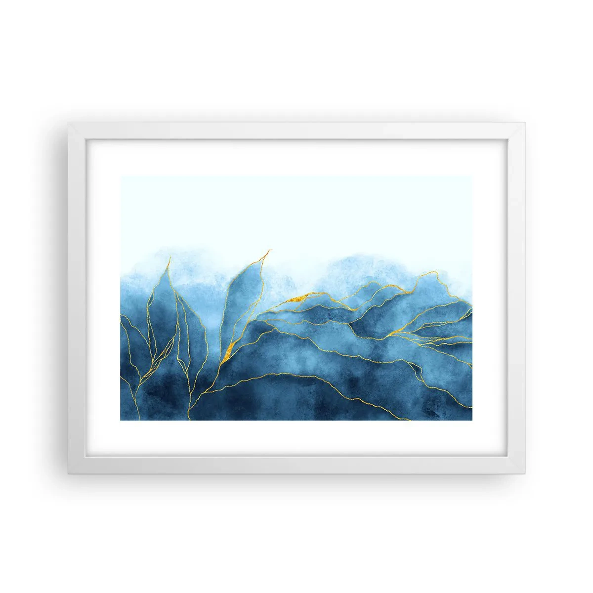 Plakát v bílém rámu - Blankyt ve zlatě - 40x30 cm