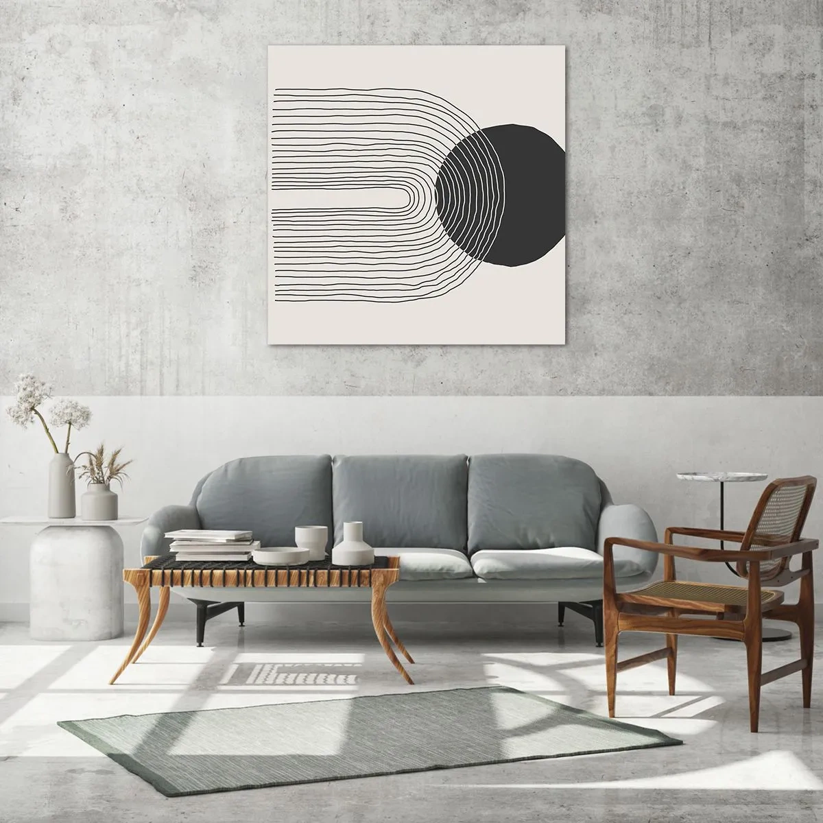 Obraz na skle - Chvění a jistota - 40x40 cm